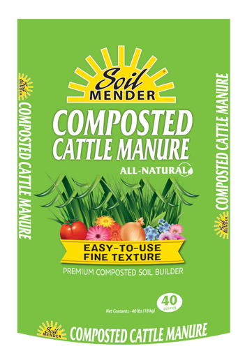Composted cattle manure
